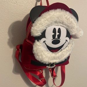 Mickey Mouse Christmas Santa Loungefly backpack
